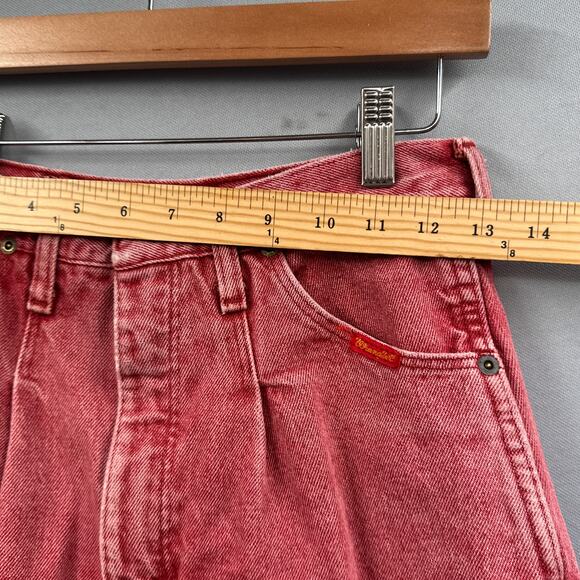 VTG Wrangler Jeans 26x32 Western Bareback Red High Waisted Cowgirl Rodeo USA 90s - Picture 11 of 16